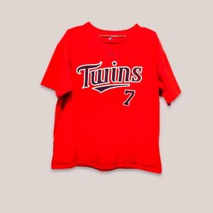 Adult T-Shirt  - Minnesota Twins # 7  Mauer